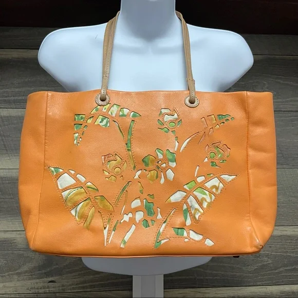 Sharif | Bags | Marc Marc By Sharif Orange Purse With Green  display picture 2